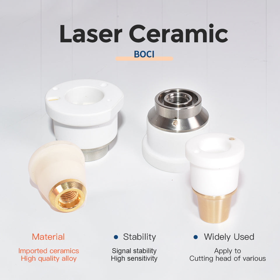 Startnow BOCI LaserMech s keramickými kroužky pro řezání otvorů M8 Konektor trysky