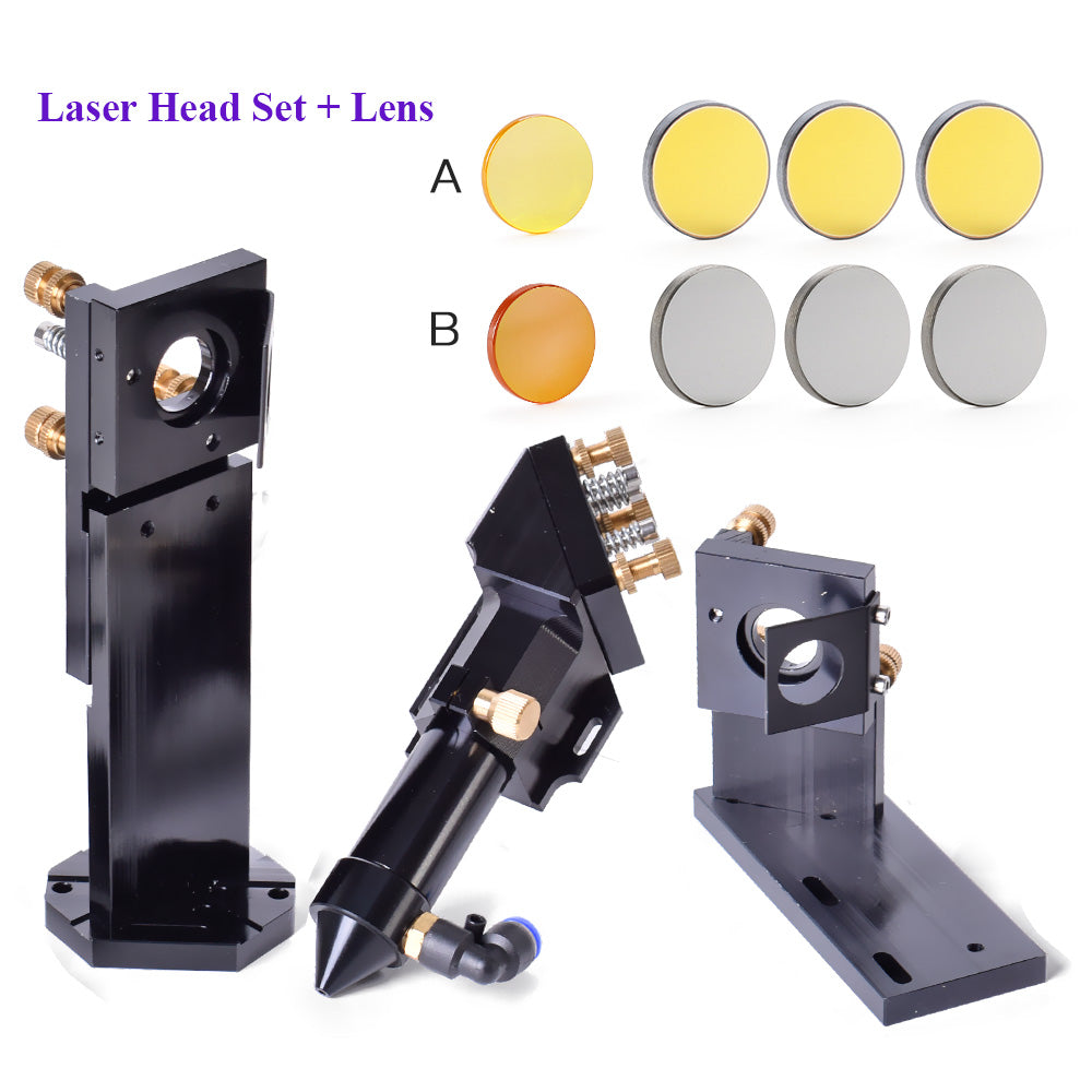 Startnow CO2 Laser Head Set With Dimming Dia.20 F50.8/101.6mm Integrative Holder