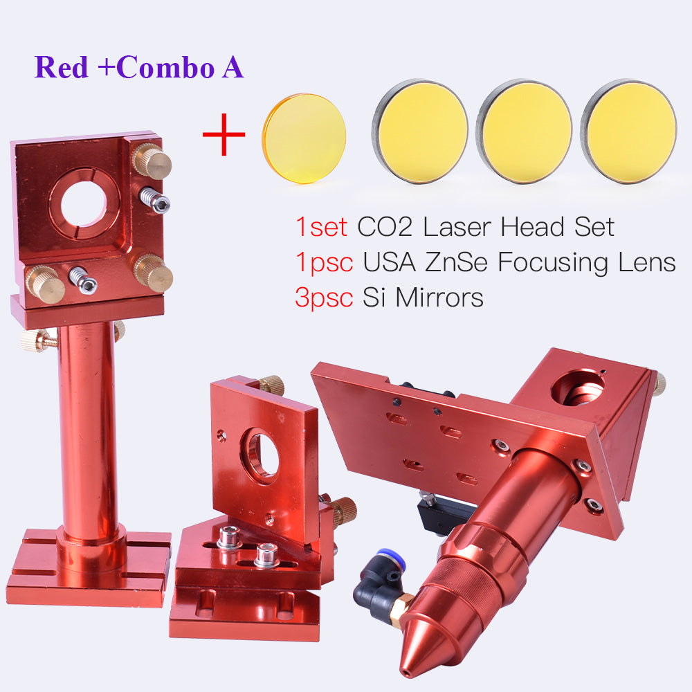 Startnow CO2 Laser Head Dia.20 FL38.1& Dia.20 FL50.8 / 63.5/101.6mm Mount For Laser Engraving Cutting Machine