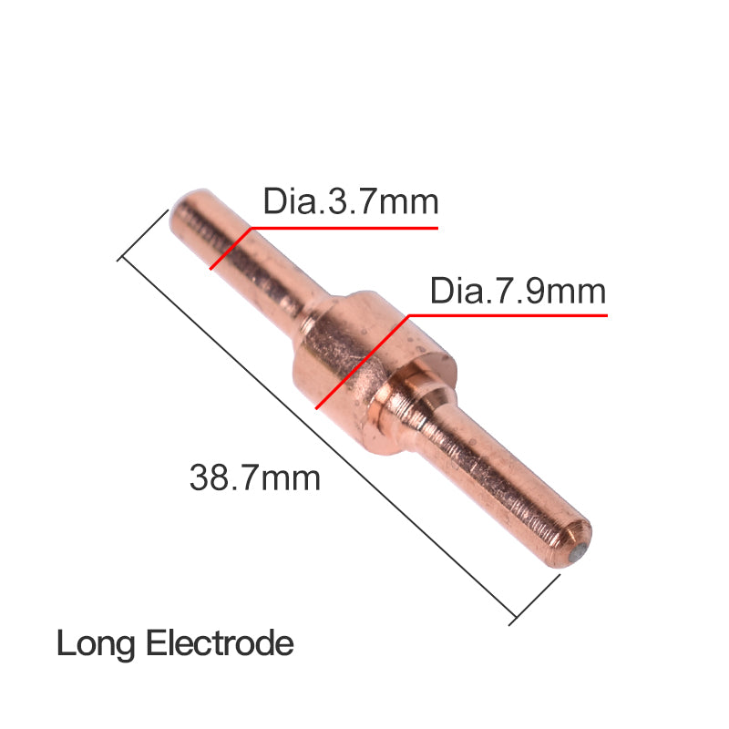 Startnow 60PCS PT31 Plasma Nozzle Long Electrodes Torch Cutter PT-31 LG40 40A Consumables Kits