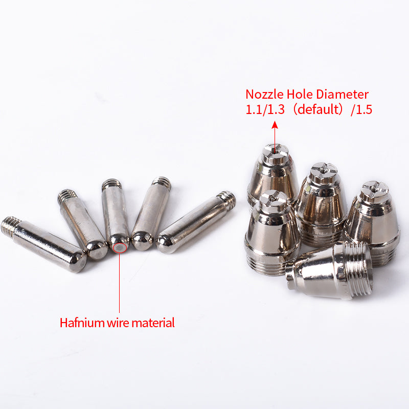 Startnow AG60 26pcs Nozzle Electrode Shield Cups Plasma Kit with Pilot Guide WSD60 SG55 Plasma Cutting Consumables
