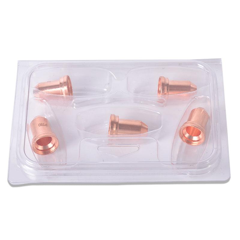 Startnow 5 Sets/Lot Plasma Nozzle Caliber 1.2mm Electrode Cutting Plasma Torch Shield PT80 Consumables Kits