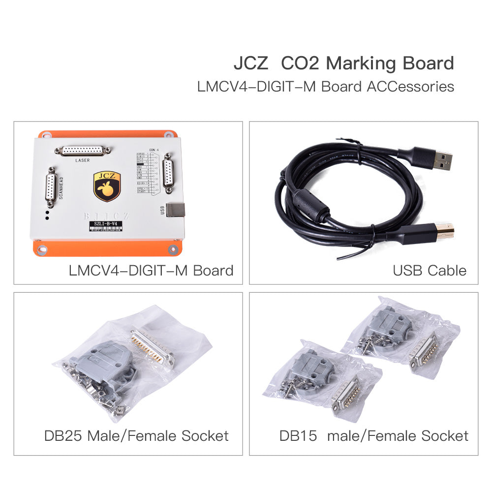 Startnow Laser Marking Machine Controller Original Card JCZ Control Board System LMCV4-DIGIT-M Card For 1064nm IPG Raycus MAX Laser Source