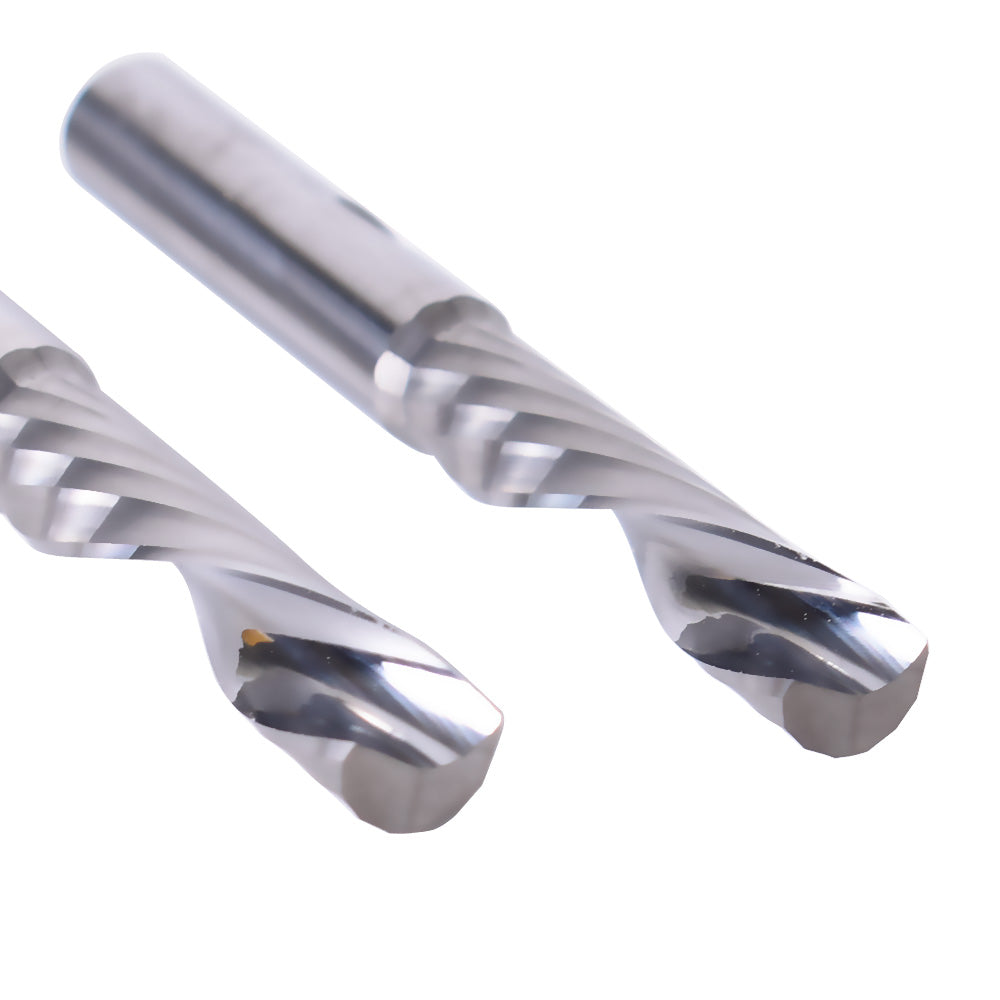 Startnow 5Pcs/Lot Down Cut Milling Cutter Single Flute Spiral Bits 3.175/4/6 SHK Tungsten Carbide CNC Tool Router Engraving Bits
