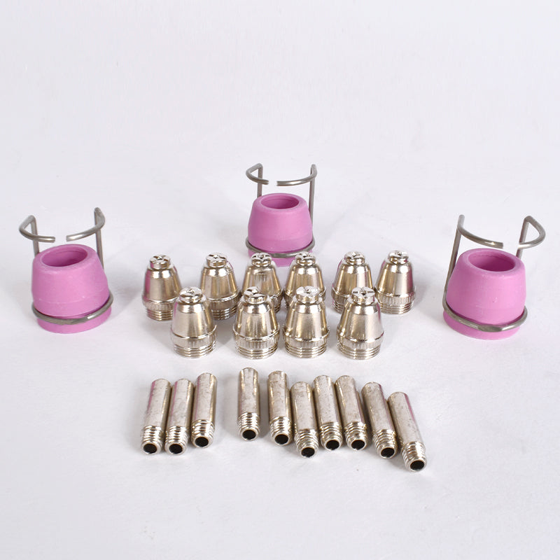 Startnow AG60 26pcs Nozzle Electrode Shield Cups Plasma Kit with Pilot Guide WSD60 SG55 Plasma Cutting Consumables