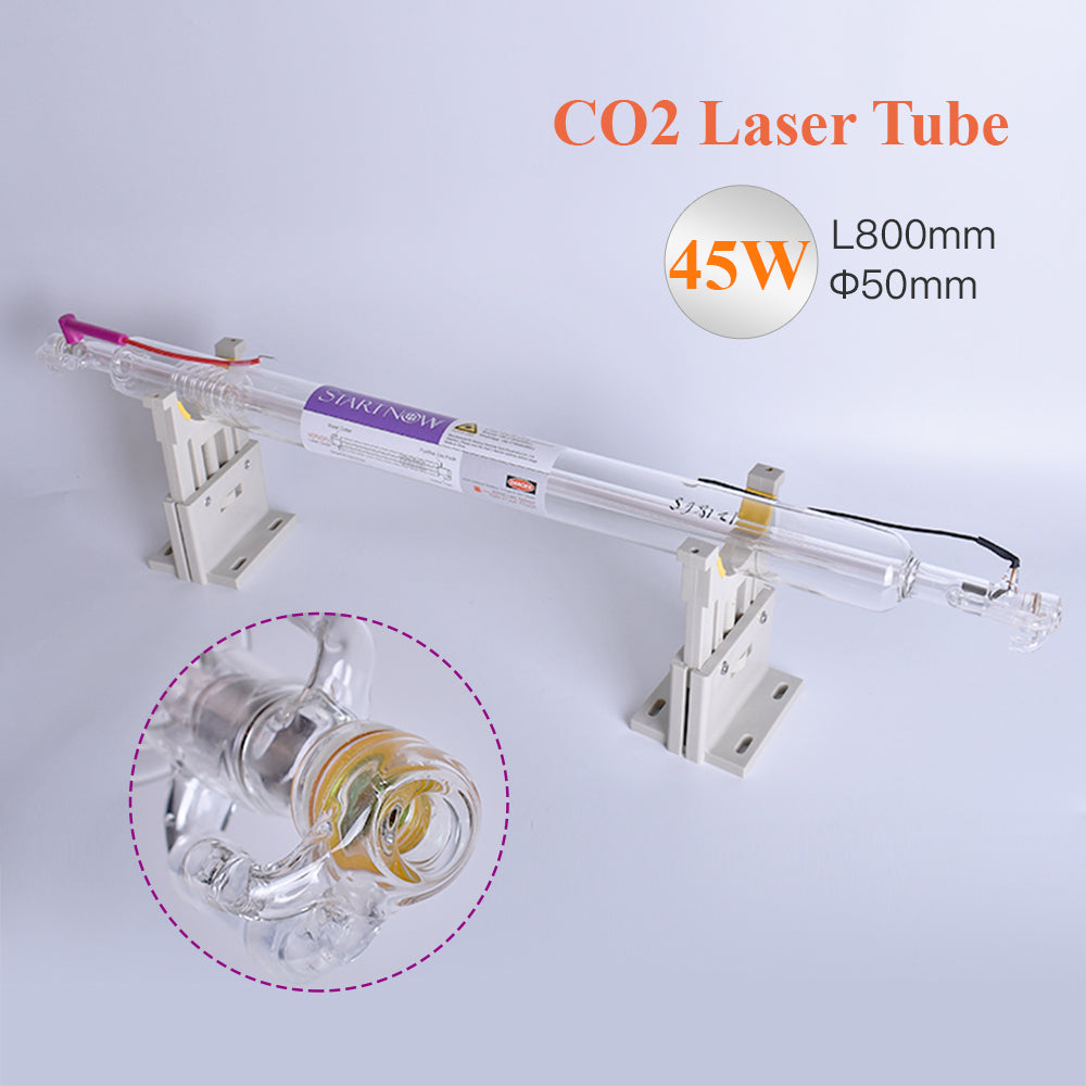 45W 800mm CO2 Glass Laser Tube For Laser Cut Engraving Marker Lamp