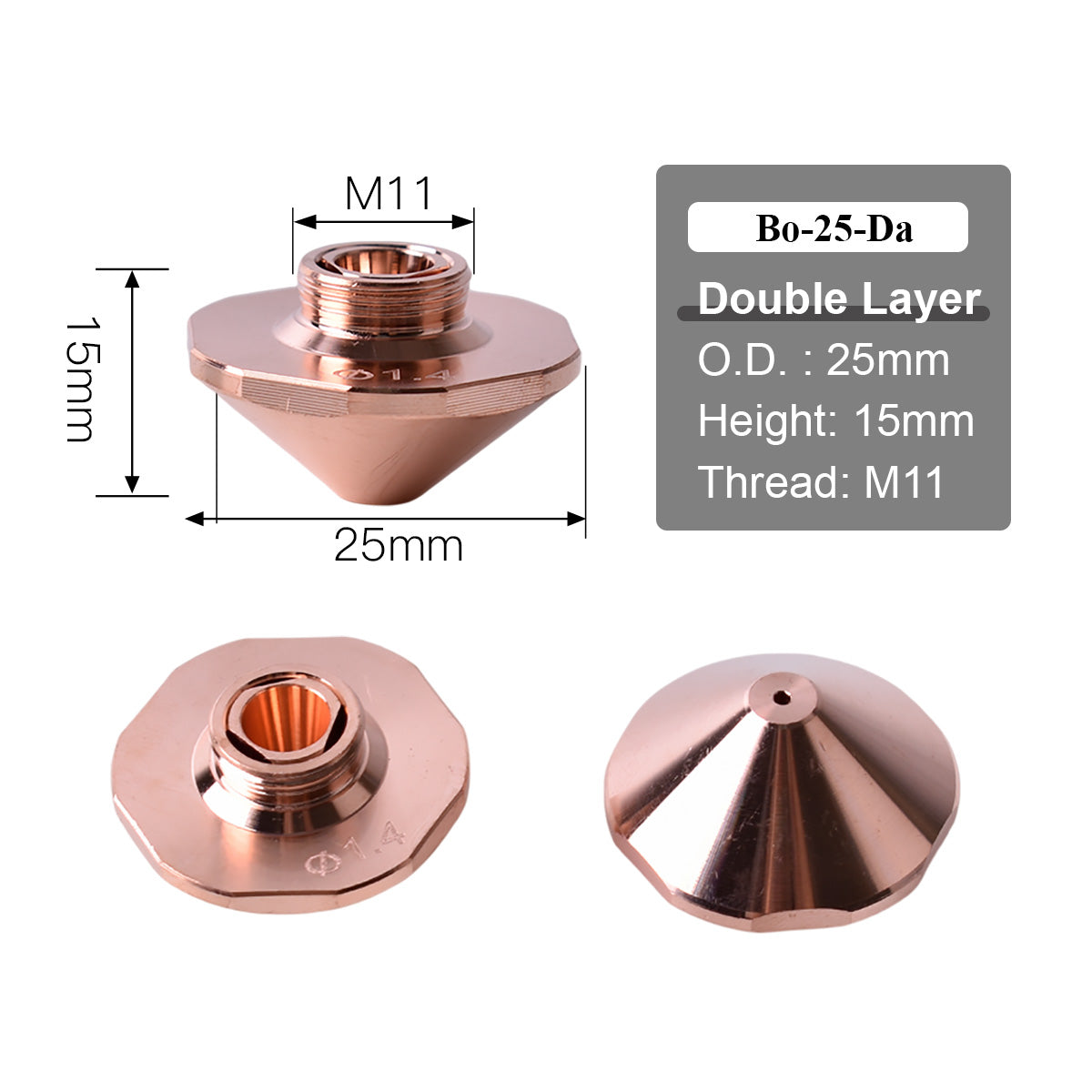 bodor laser welding nozzle