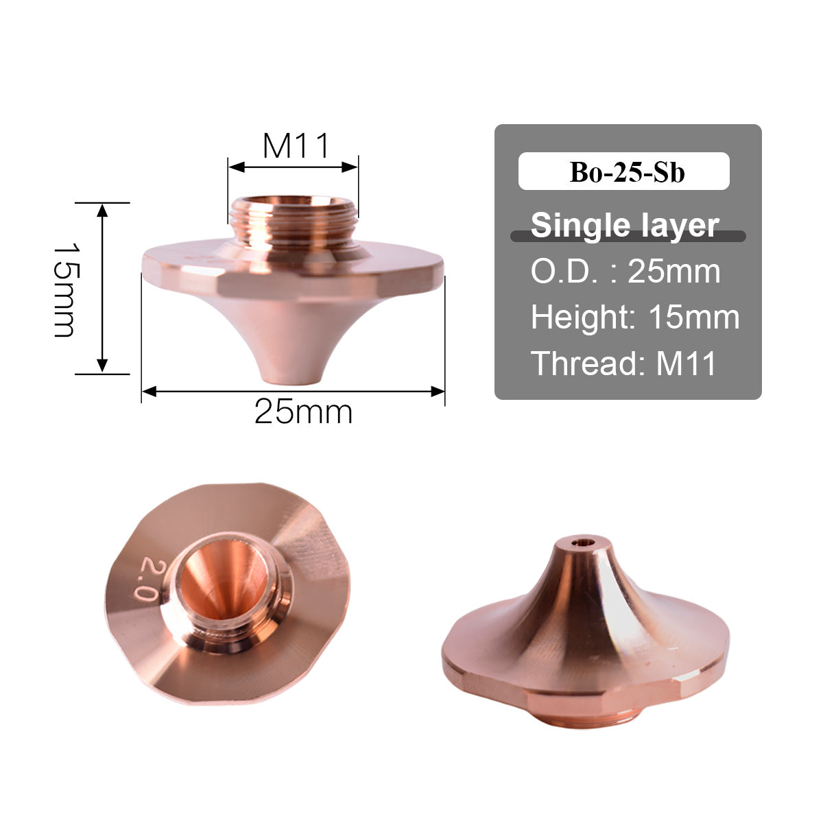 bodor laser welding nozzles