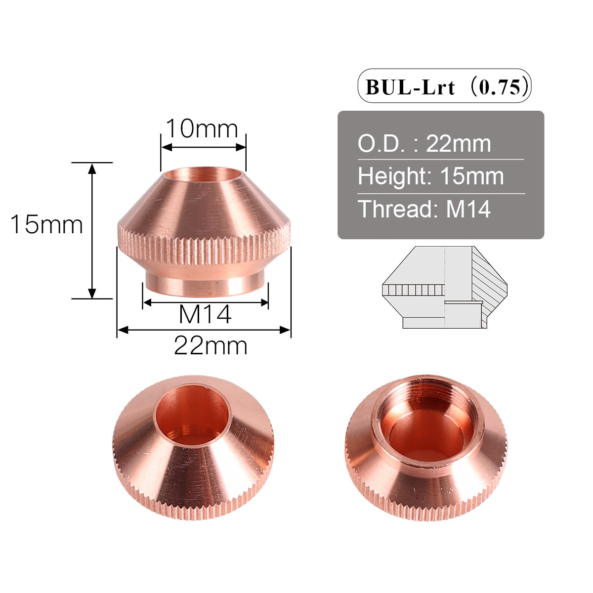 Bullet nozzle Lid