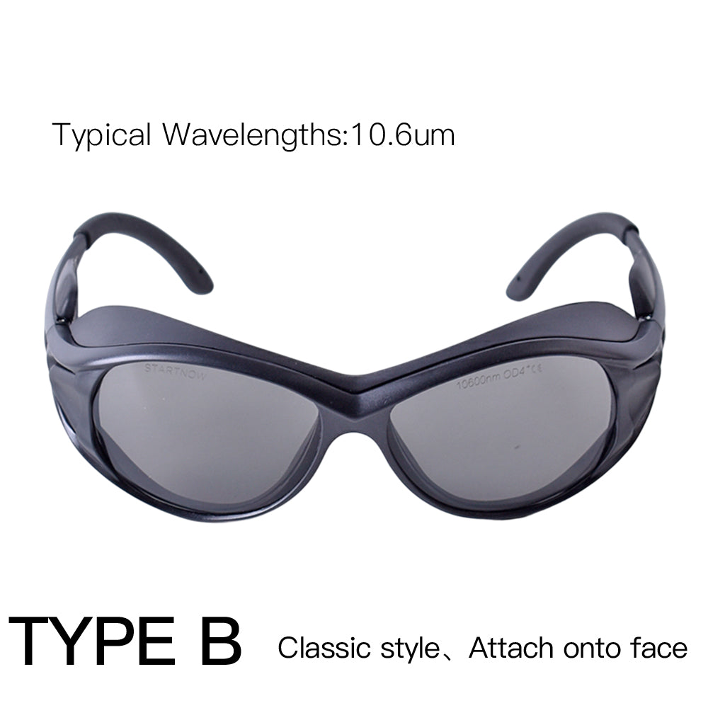 Startnow Laser Protection Goggles OD4+ 10.6um  CE CO2 Protective Eyewear Safety Glasses
