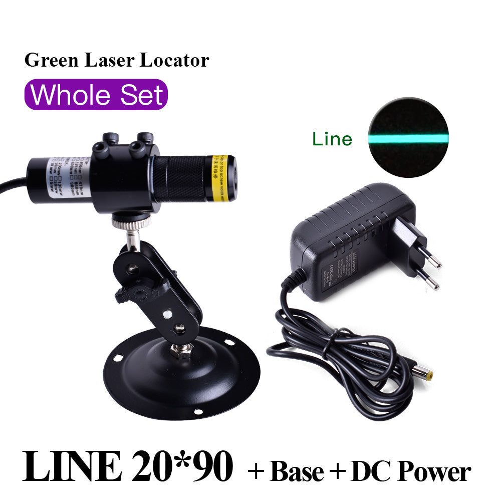 Green Set 20*90 520nm Laser lignment Line Beam Green  Light Locator For Woodworking Machine Positioner Module