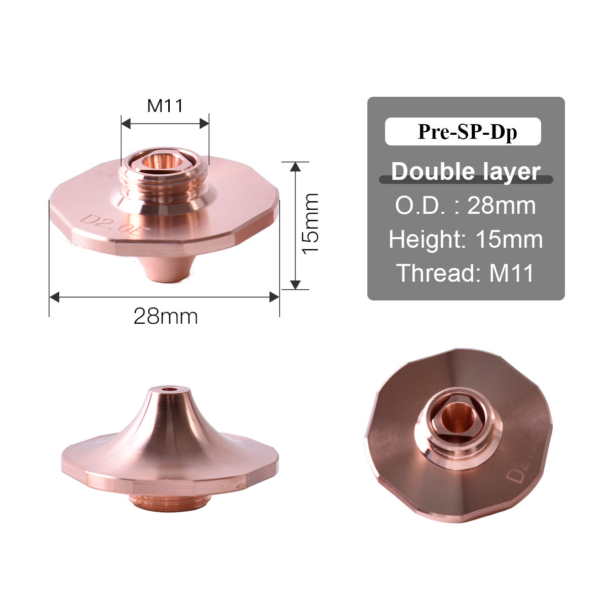 Precitec SP Laser nozzles 