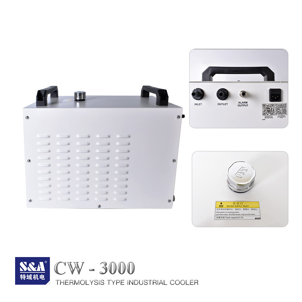Startnow S&A CW3000 Industry Water Chiller For CO2 Laser Engraving Cutting Machine Cooling 60W 80W Laser Tube