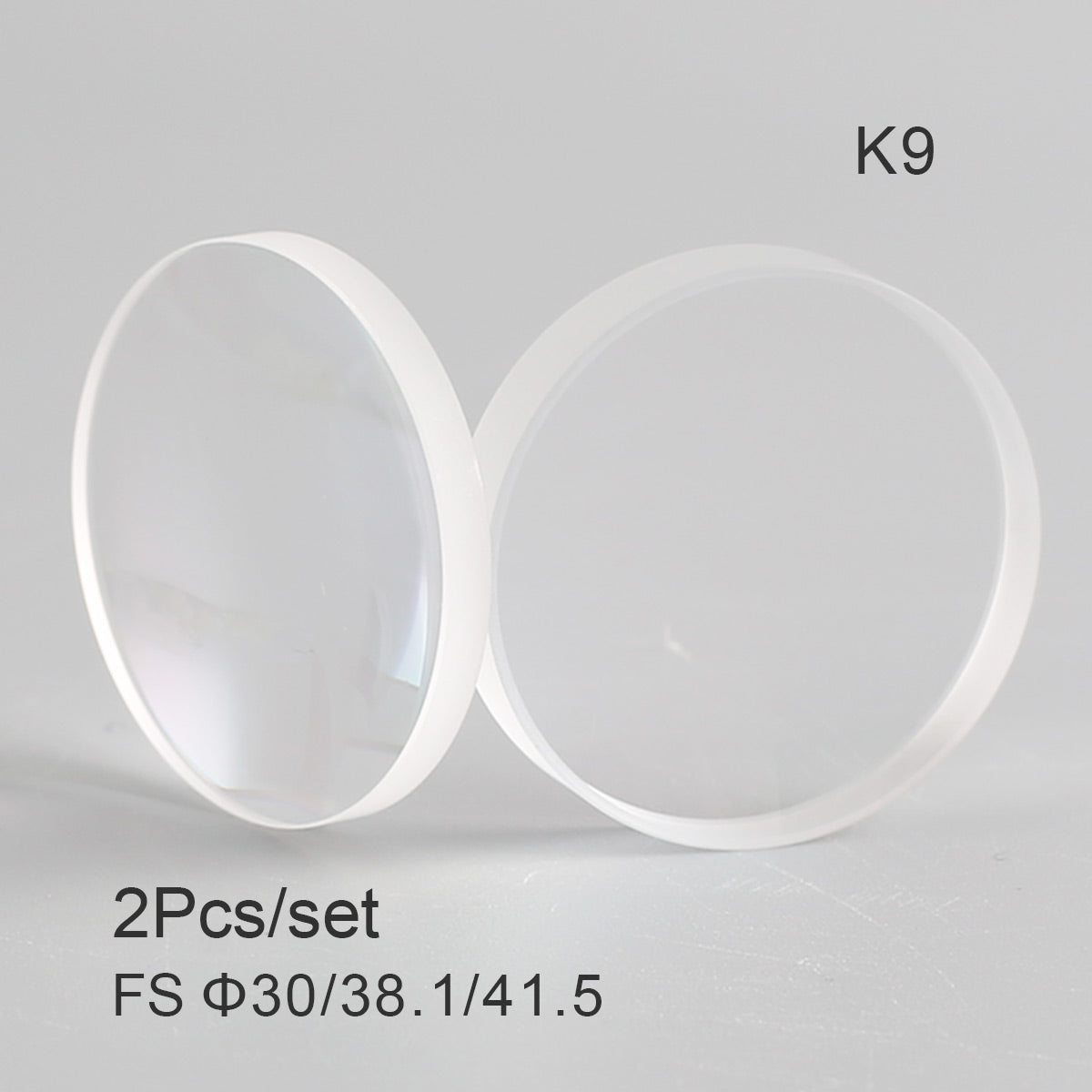 Startnow 2PCS K9 Laser Focus Collimating Lens Dia.30 38.1 41.5mm