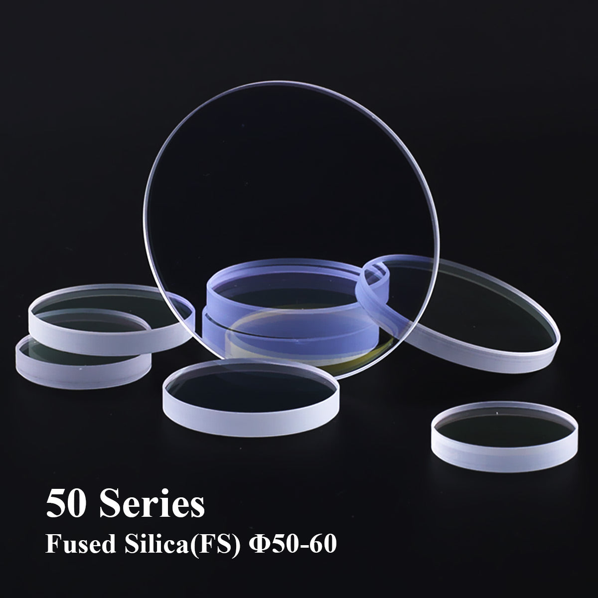 Startnow Optical Fiber Lens Dia.50 AR Coated 50x2mm 55x1.5 Laser Cutter Welder Lens
