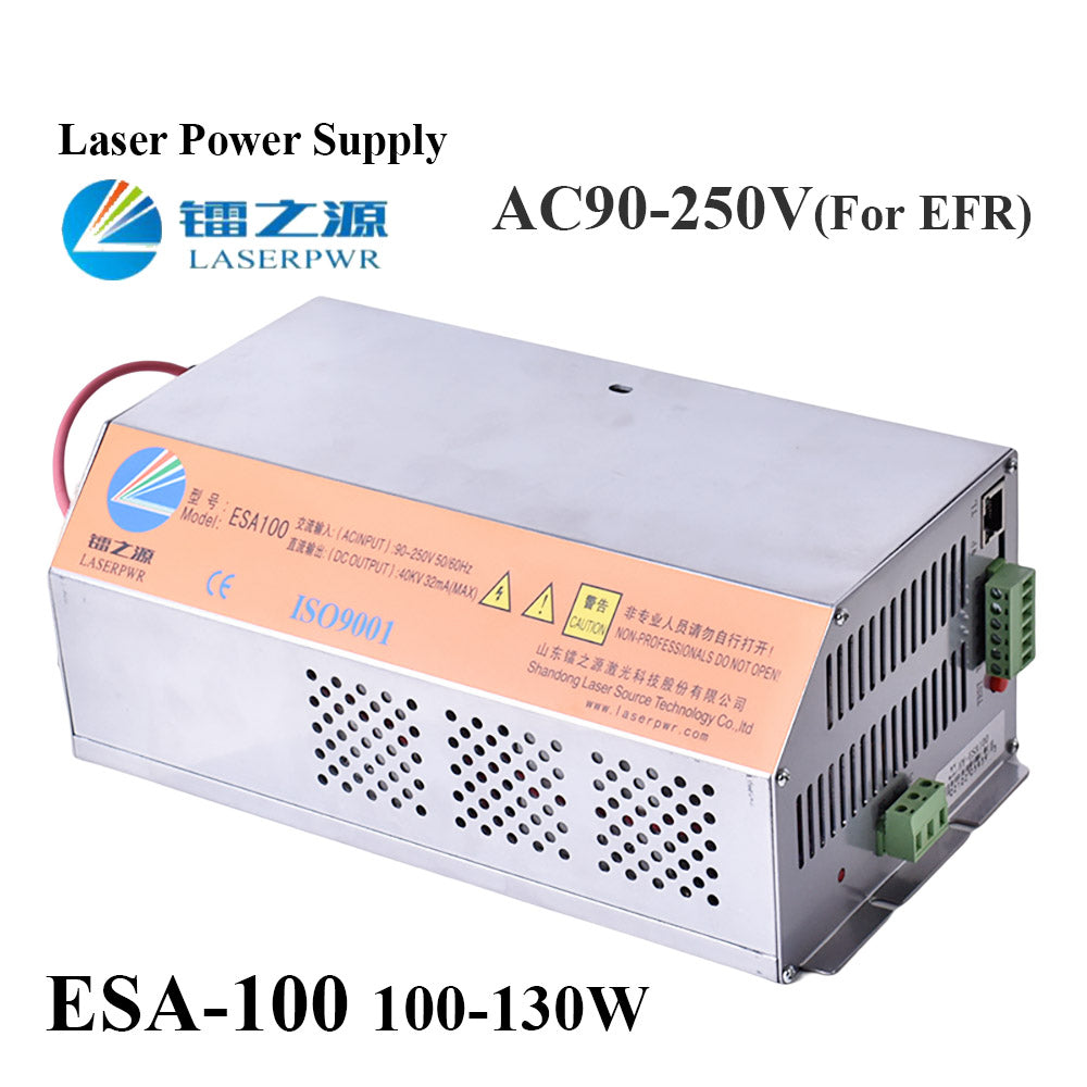 Startnow HY-ESA100 Laser Power Supply Matching Ruida Controller 100W/130W Intelligent Laser Source For Co2 Laser Machine