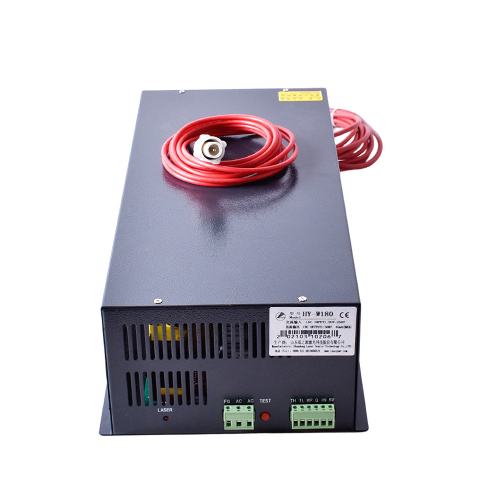 Startnow Laser Power Supply HY-W180 HY Source Laser Cutting Machine 110V/220V For 150W 180W CO2 Laser Tube