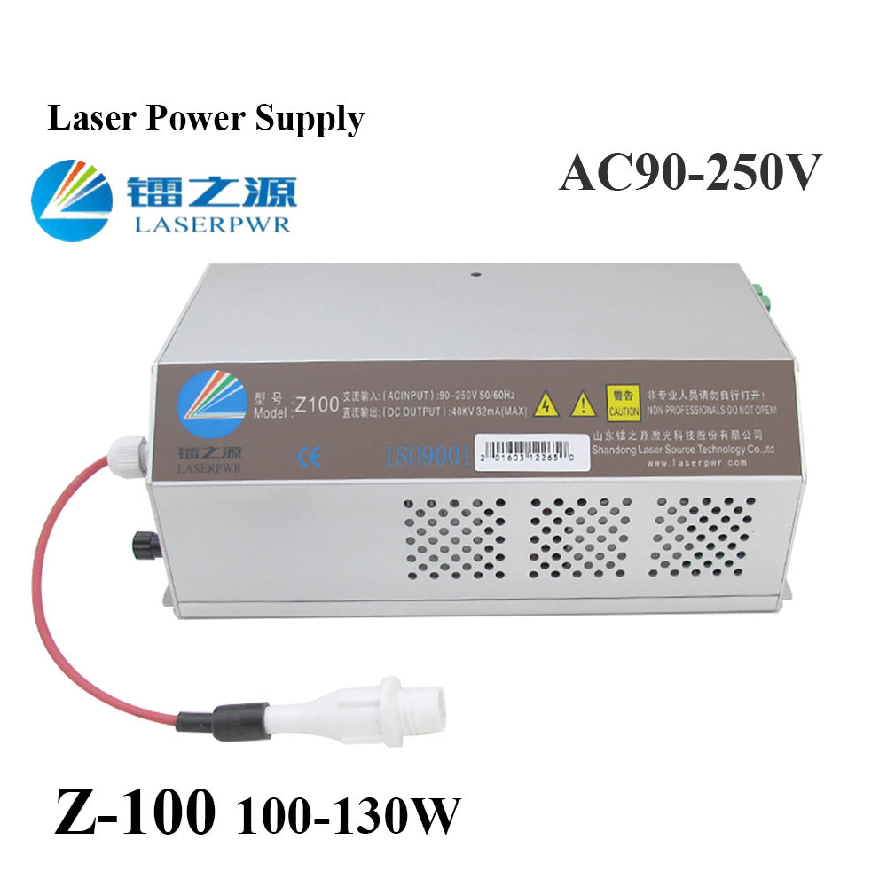 Startnow HY-Z100 Intelligent CO2 Laser Power Supply 110/220V Universal Device 100-130W Laser Source