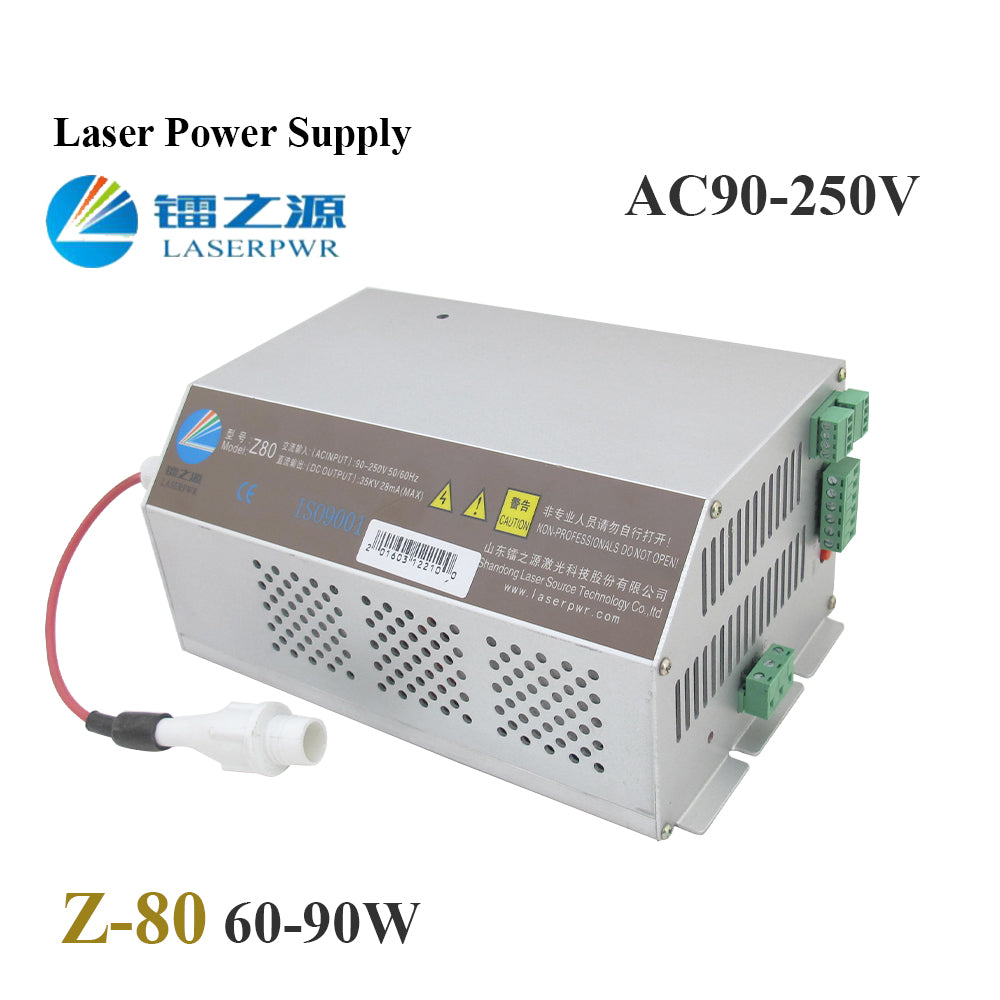 Startnow HY-Z80 CO2 Laser Power Supply Matching Ruida Controller 60W 90W Laser Source For Co2 Laser Machine