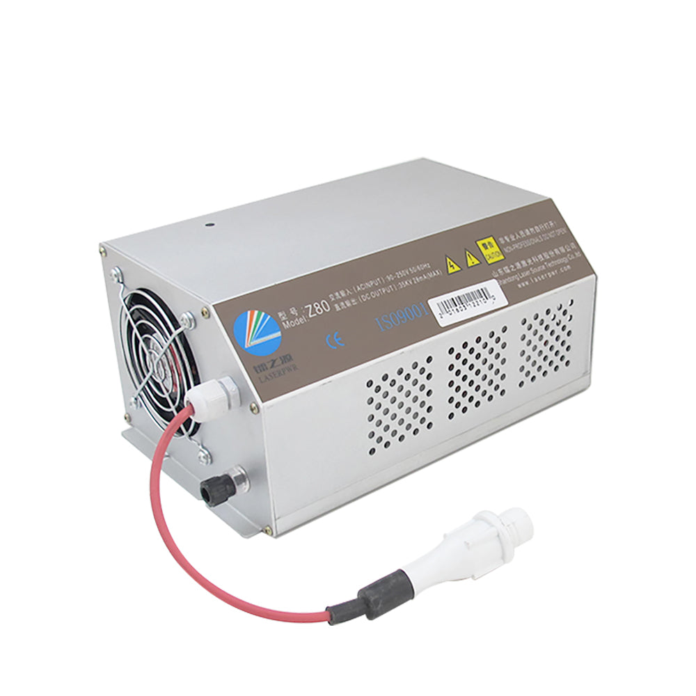 Startnow HY-Z80 CO2 Laser Power Supply Matching Ruida Controller 60W 90W Laser Source For Co2 Laser Machine