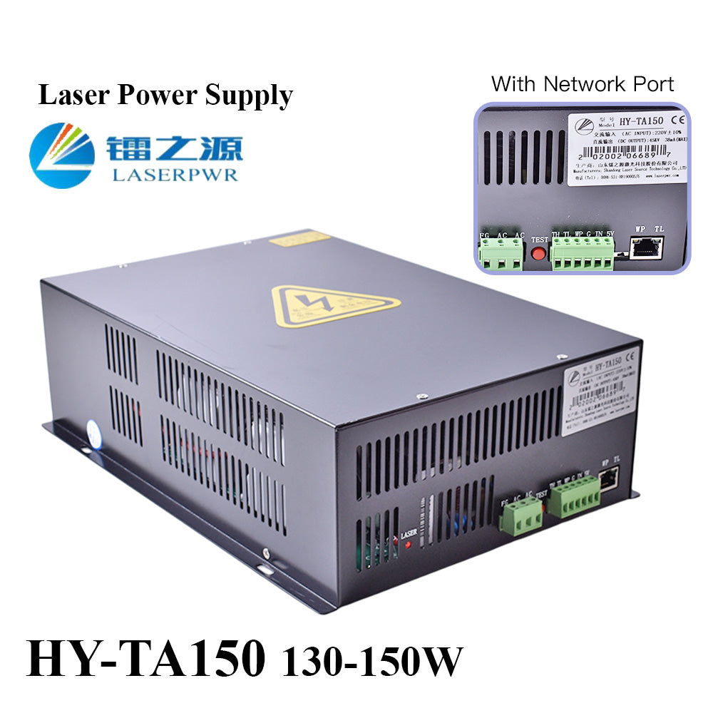 Startnow CO2 Laser Power Supply HY-TA150 110/220V PSU Laser Cutting Machine Spare Parts HY Source 130W 150W CO2 Laser Tube