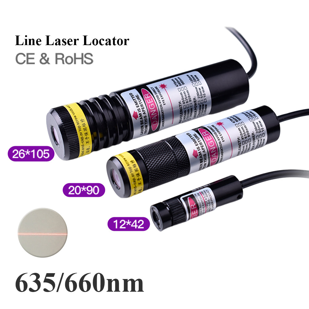 Line Red Locator 635nm Infrared Adjustable Laser Module Locator Red Laser Line Positioning