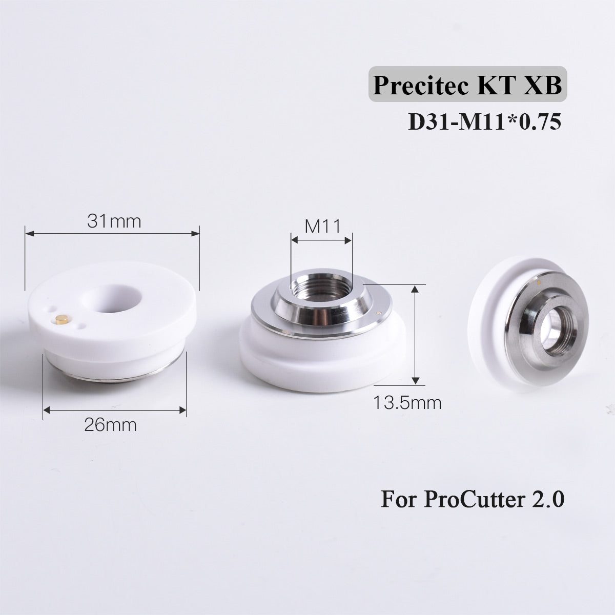 Startnow Laser Ceramic Ring Precitec KTXB P0595-94097 M5   M6 Laser Nozzle Holder