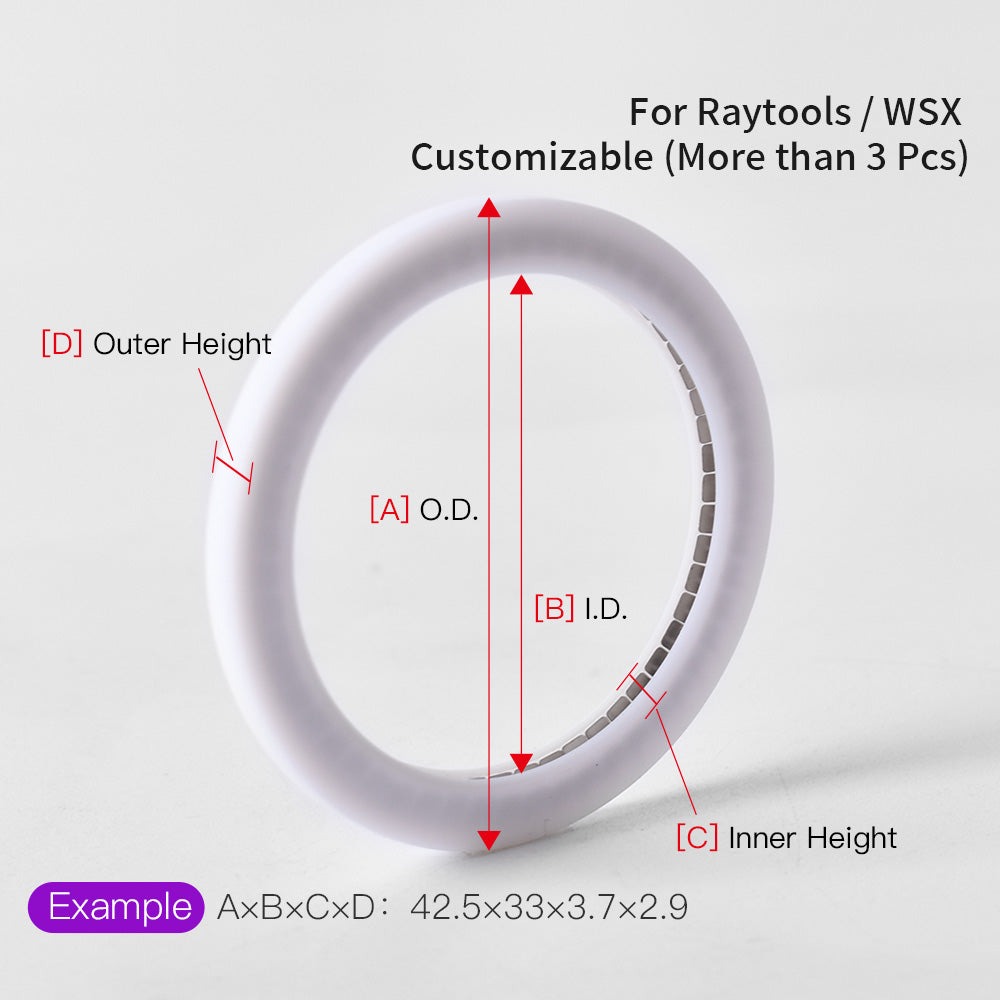 Startnow Laser Seal Ring For WSX Raytools 1064nm BT240 BT230 Cutting Head Protective Windows Laser Seal O-Ring Washer