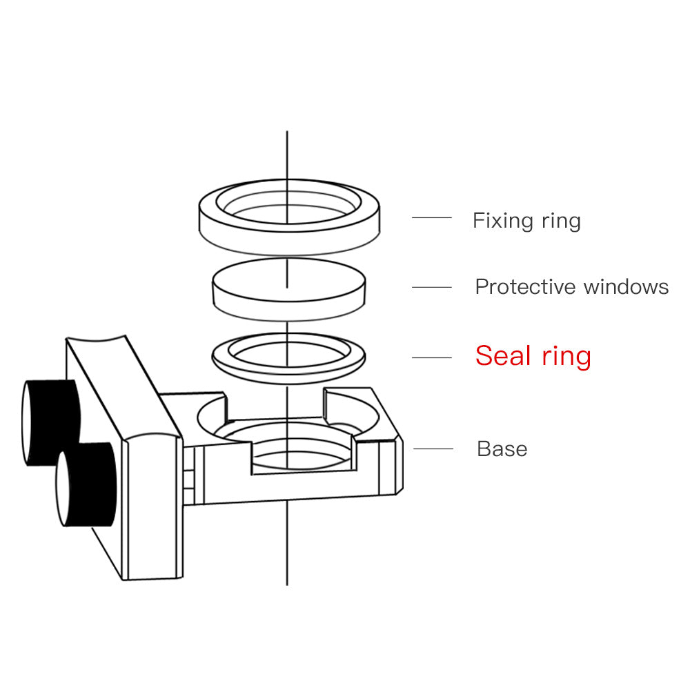 Startnow Laser Seal Ring For WSX Raytools 1064nm BT240 BT230 Cutting Head Protective Windows Laser Seal O-Ring Washer