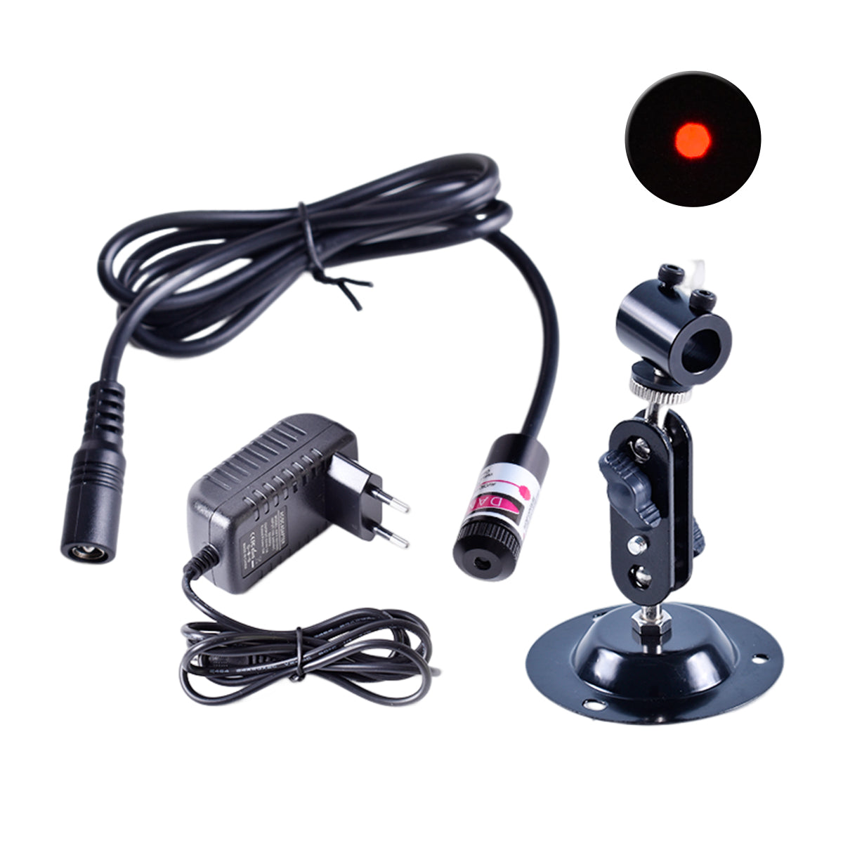 DOT Laser Locator Set 12*31 With Holder Power Adapter Laser Red Light Positioning Adjustable Infrared Beam