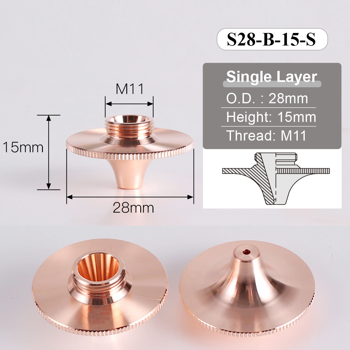 nozzle laser cutting