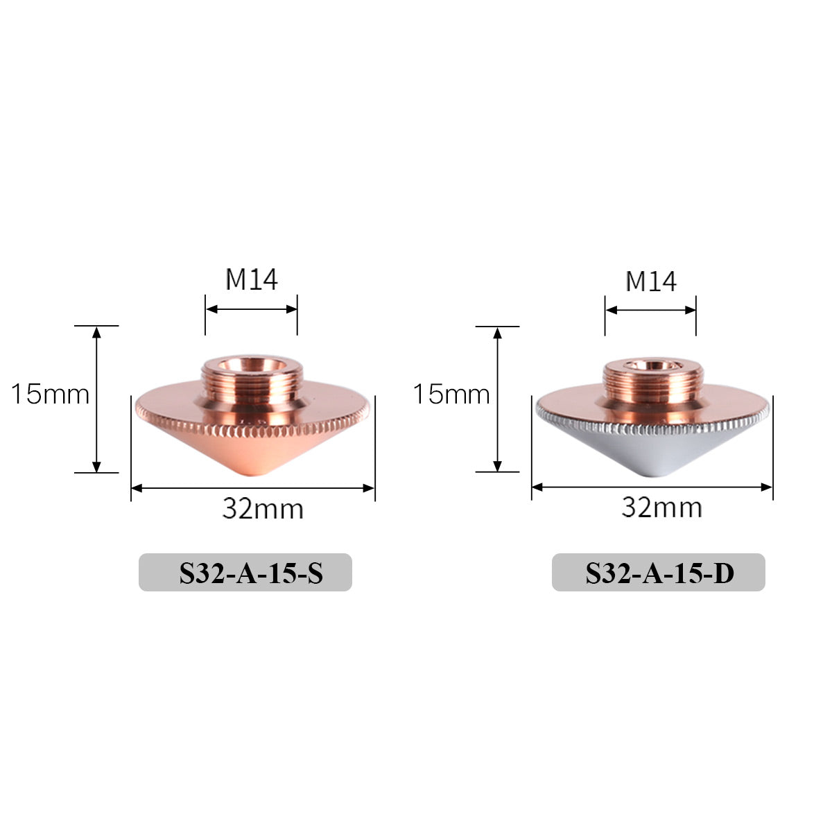 laser nozzles single double layer