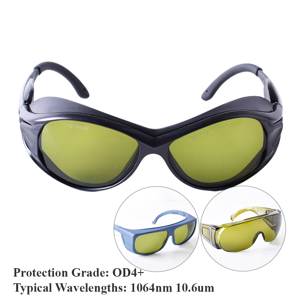 Startnow Fiber Laser Glasses 1064nm Laser Safety Goggles OD4+ Protective Glasses  For Marking Machine Shield Protection Eyewear