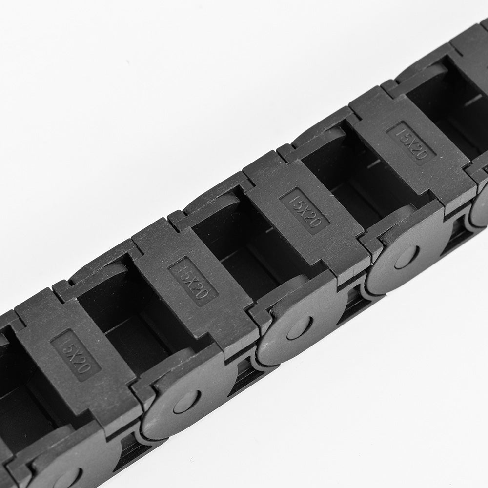 Startnow Semi-Enclosed Plastic Cable Drag Chain Wire Carrier With End Connectors Towline