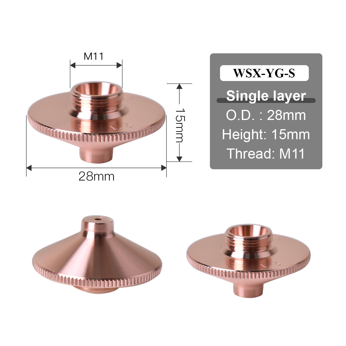 d28 h15 WSX laser head laser nozzles