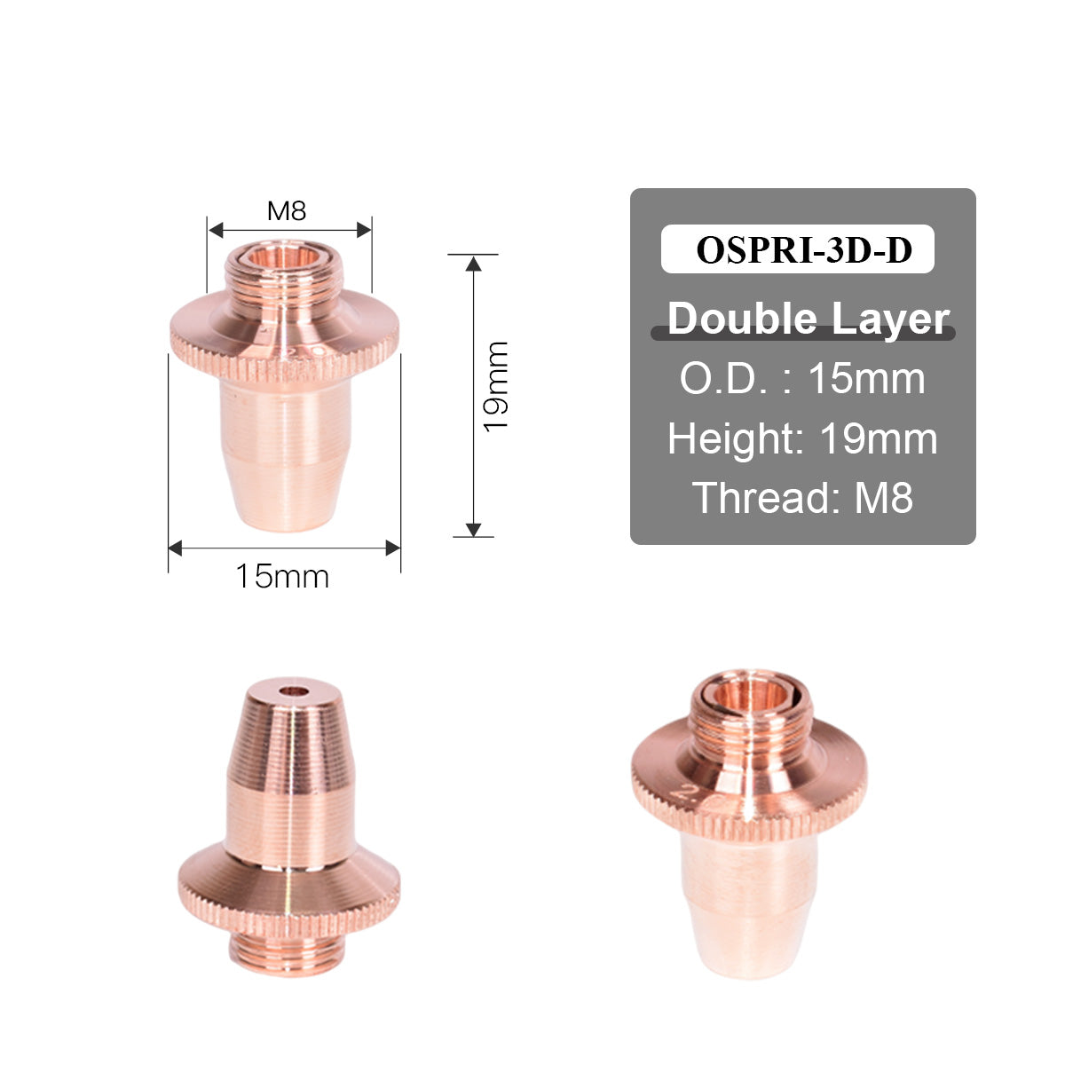 OSPRI 3D Laser Nozzle Double Layer